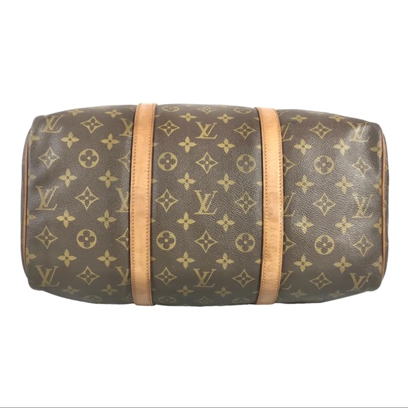 AUTH Louis Vuitton Monogram Bag Boston bag sack souple 35 - Picture 3 of 8